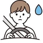 A Woman Driving A Car Sweat SVG Icon